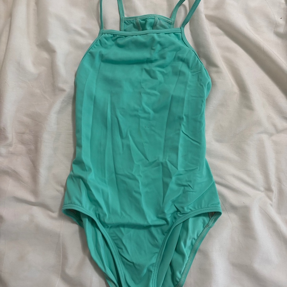 Teal ballet leotard